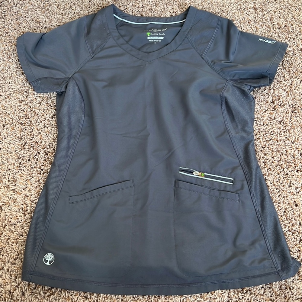 Healing Hands Gray Scrub Set
